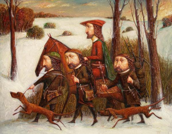 Gennady Alexandrovich Shlykov Hunters.
