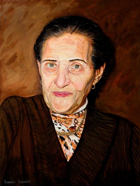 Roman Isakov Portrait of an Elderly Woman